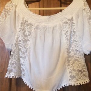 Forever 21 white lace top